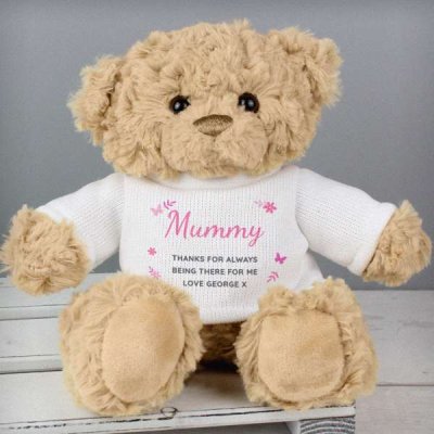 (image for) Personalised Pink Name & Message Teddy Bear