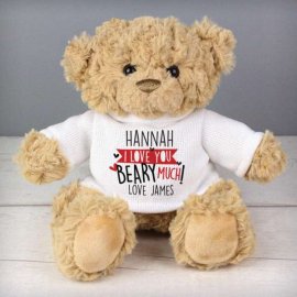(image for) Personalised Love You Beary Much Teddy Bear