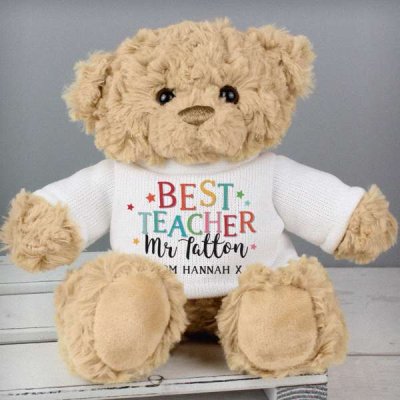 (image for) Personalised Best Teacher Teddy Bear
