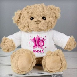 (image for) Personalised Pink Big Age Teddy Bear