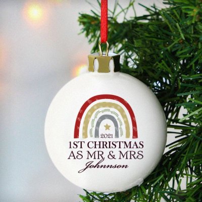 (image for) Personalised Christmas Lockdown Year Bauble
