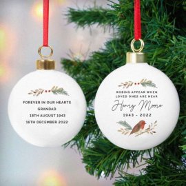 (image for) Personalised Robin Bauble