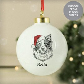 (image for) Personalised Dog Breed Christmas Bauble
