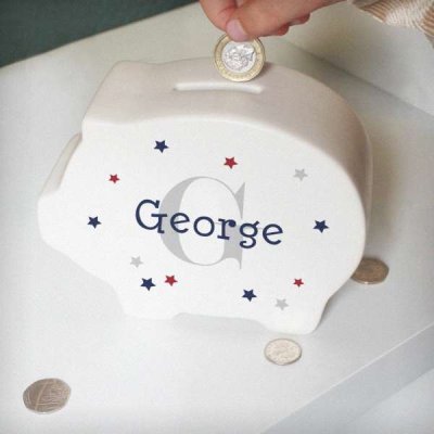 (image for) Personalised Name & Initial Piggy Bank
