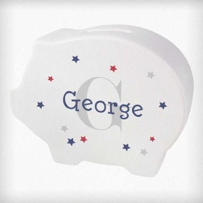 (image for) Personalised Name & Initial Piggy Bank