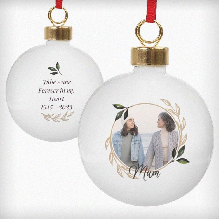 Modal Additional Images for Personalised Photo Upload Memorial Bauble