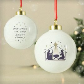 (image for) Personalised Nativity Bauble