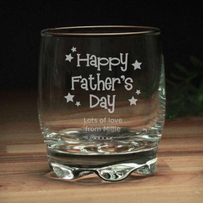 (image for) Personalised Happy Fathers Day Stars Tumbler