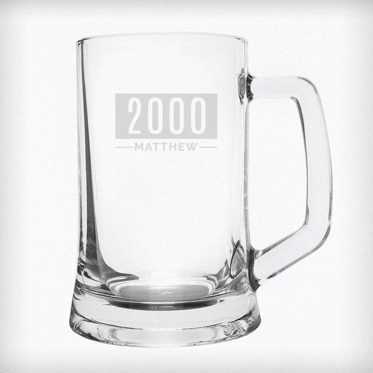 Modal Additional Images for Personalised Name & Date Pint Stern Tankard