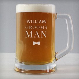 (image for) Personalised Groomsman Pint Stern Tankard