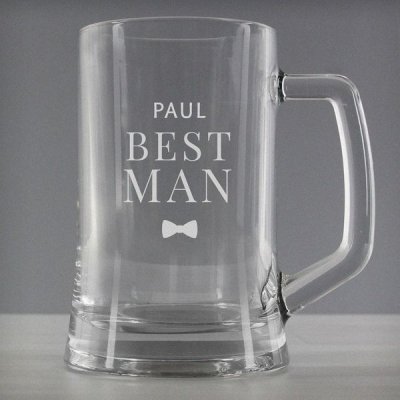 (image for) Personalised Best Man Pint Stern Tankard