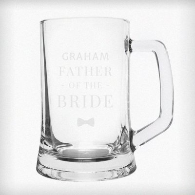 (image for) Personalised Father of the Bride Pint Stern Tankard