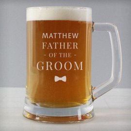 (image for) Personalised Father of the Groom Pint Stern Tankard