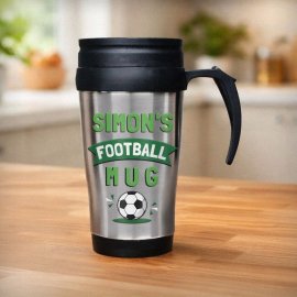 (image for) Personalised Football Thermal Mug