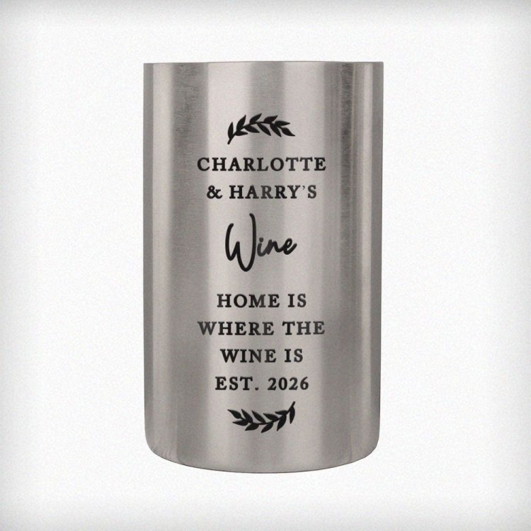 Modal Additional Images for Personalised Free Text Wine Cooler