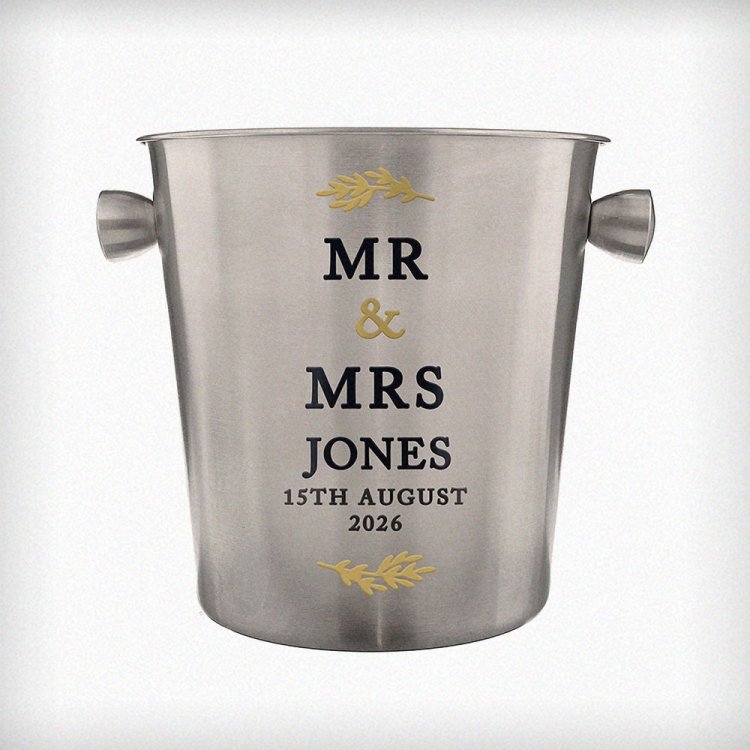 Modal Additional Images for Personalised Couples Stainless Steel Ice Bucket