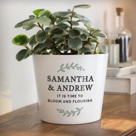 (image for) Personalised Wreath Large Plant Pot