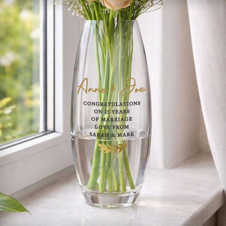 Modal Additional Images for Personalised Free Text Bullet Vase