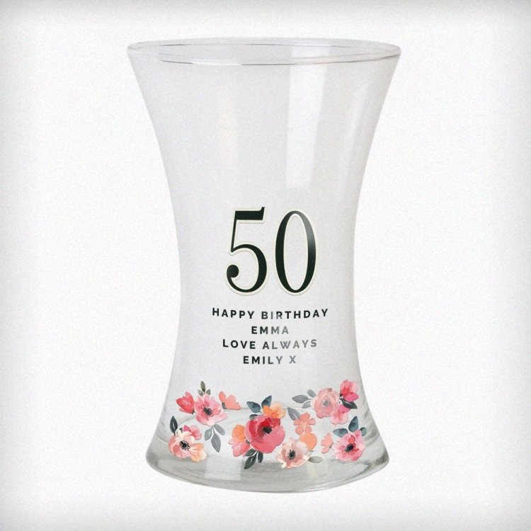 Modal Additional Images for Personalised Floral Big Age Waisted Vase