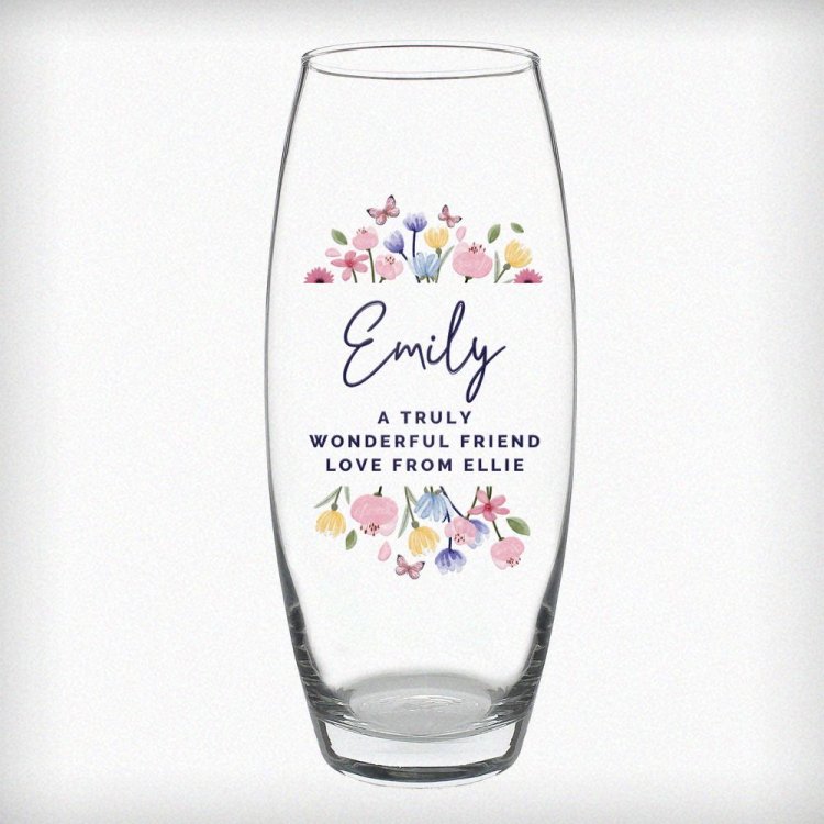 Modal Additional Images for Personalised Bright Floral Bullet Vase