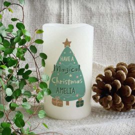 (image for) Personalised Have A Magical Christmas LED Candle