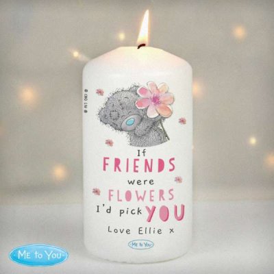 (image for) Personalised Me To You If... Were Flowers Pillar Candle