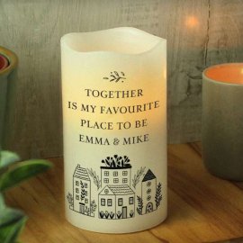 (image for) Personalised HOME LED Candle
