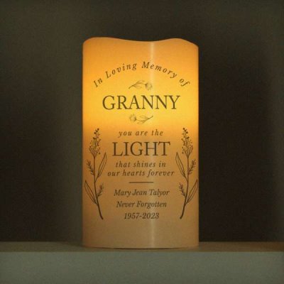 (image for) Personalised In Loving Memory LED Candle