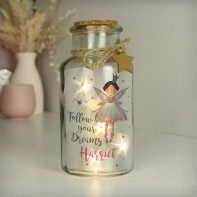 (image for) Personalised Fairy LED Glass Jar