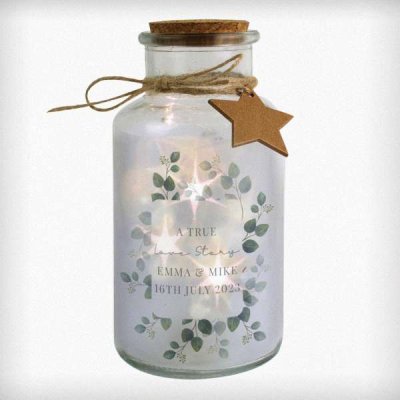 (image for) Personalised Botanical LED Glass Jar