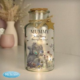 (image for) Personalised Me to You Floral LED Glass Jar