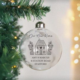 (image for) Personalised Home Glass Bauble