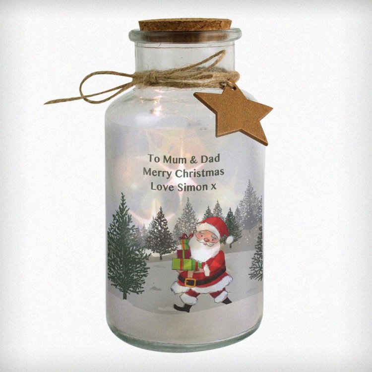Modal Additional Images for Personalised Santa LED Glass Jar
