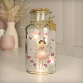 (image for) Personalised Fairy Princess LED Glass Jar