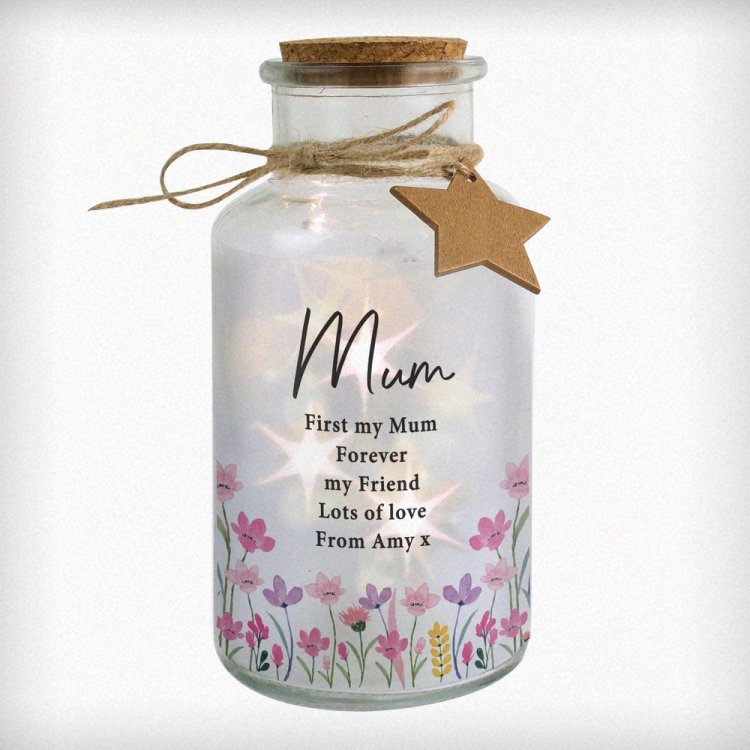 Modal Additional Images for Personalised Floral LED Light Up Jar