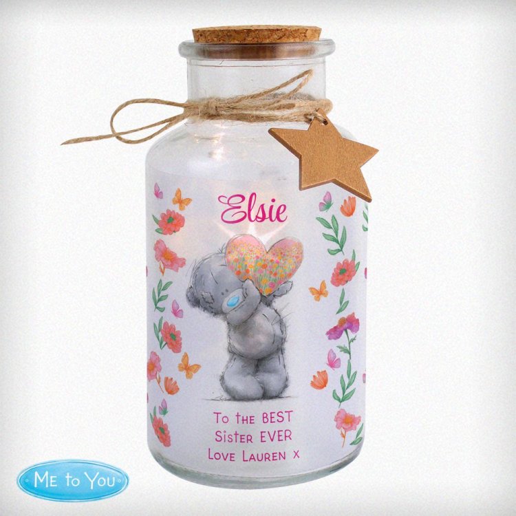 Modal Additional Images for Personalised Me to You Flowery LED Light Up Jar