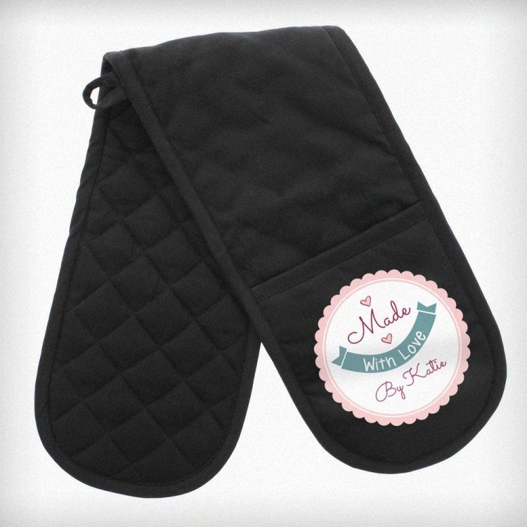 Modal Additional Images for Personalised Made with Love Oven Gloves