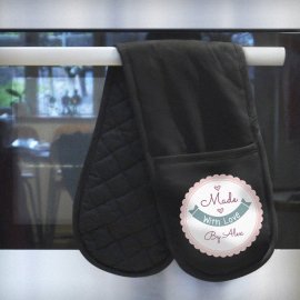 (image for) Personalised Made with Love Oven Gloves