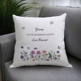 (image for) Personalised Wild Flowers Cushion