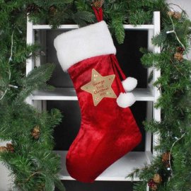 (image for) Personalised First Christmas Red Stocking