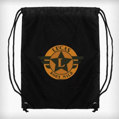 (image for) Personalised Badge Black Kit Bag