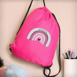 (image for) Personalised Rainbow Pink Kit Bag