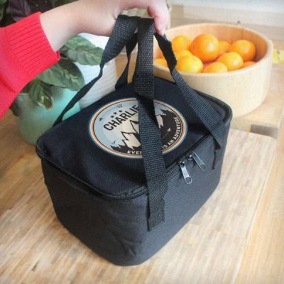 (image for) Personalised Adventure Black Lunch Bag