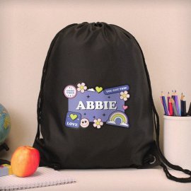 (image for) Personalised Good Vibes Black Kit Bag