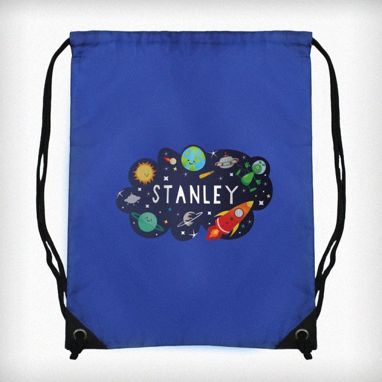 Modal Additional Images for Personalised Space Blue Kit Bag