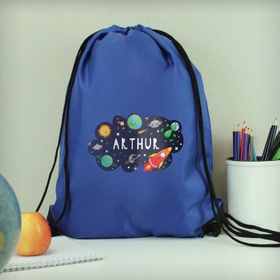 (image for) Personalised Space Blue Kit Bag