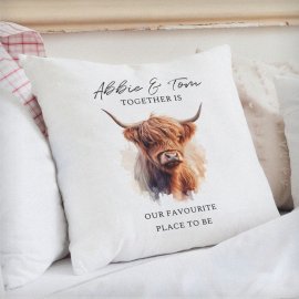 (image for) Personalised Highland Cow Cushion