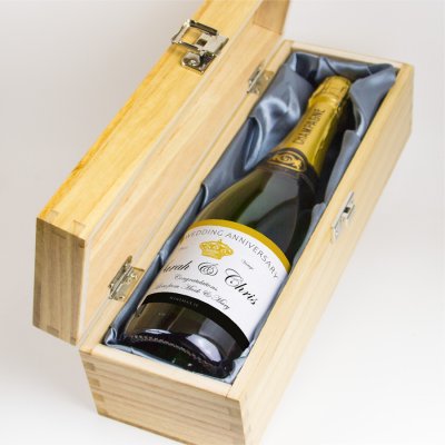 (image for) Personalised Elegant Label Champagne Bottle with Gift Box