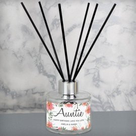 (image for) Personalised Floral Sentimental Reed Diffuser
