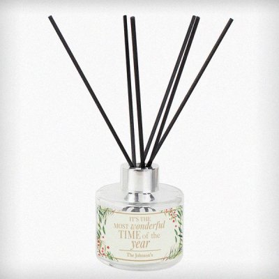 (image for) Personalised 'Wonderful Time of The Year' Christmas Reed Diffuser